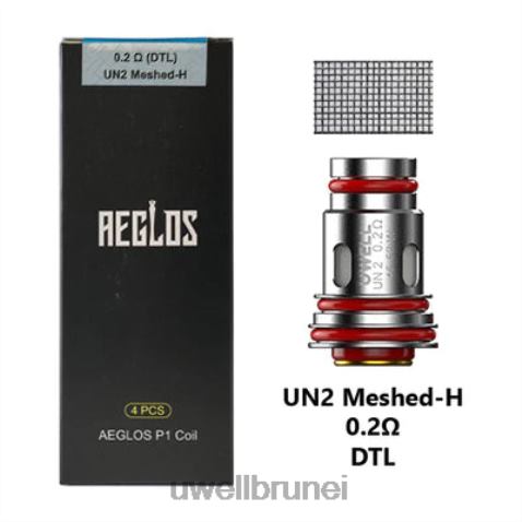 UWELL Brunei - UWELL AEGLOS gegelung | 4-pek p1 un2 berjerat-h 0.2ohm 4FHXX271