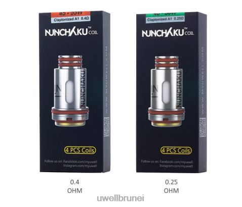 UWELL Brunei - UWELL NUNCHAKU gegelung (4 pek) 0.25ohm 4FHXX261