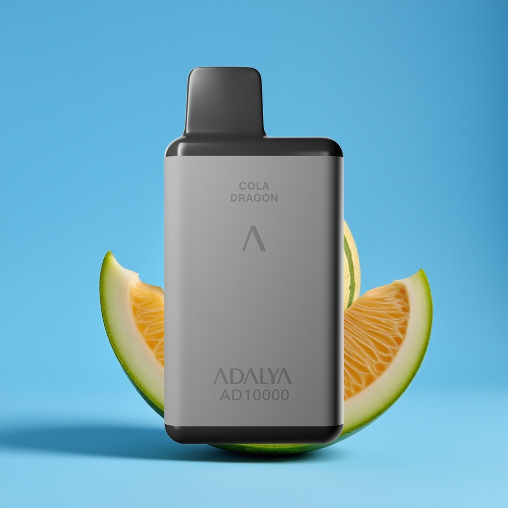 Adalya AD 10000 Puff Vape Disposable Biru Tembikai Kelabu Angkasa USB-C 14ml