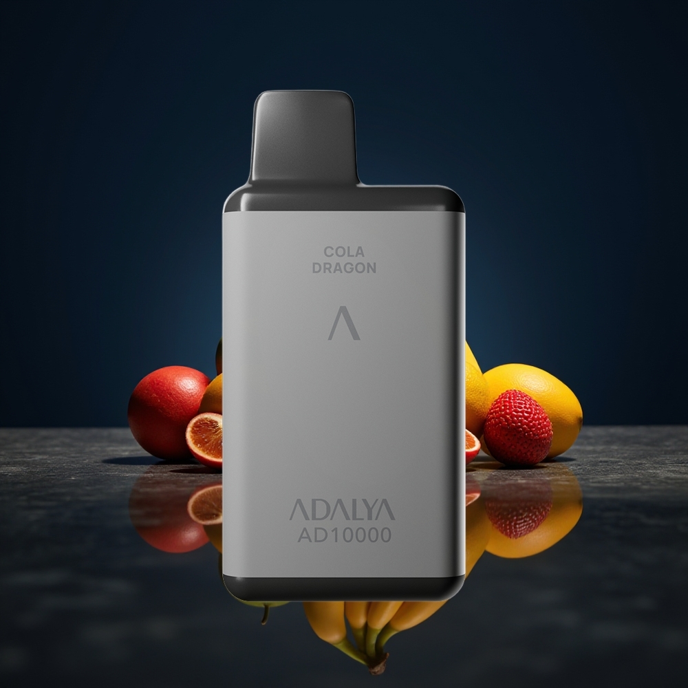 Adalya AD 10000 Puff Vape Disposable Malam Berlin Kelabu Angkasa USB-C