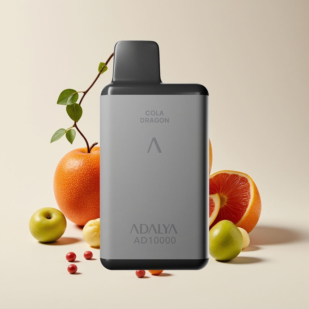 Adalya AD 10000 Puffs Vape Kolak Naga Kelabu Angkasa