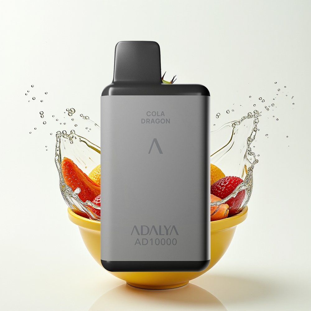 Adalya AD 10,000 Puff Vape Disposable Kelabu Angkasa Kaktus Percikan USB-C 14ml
