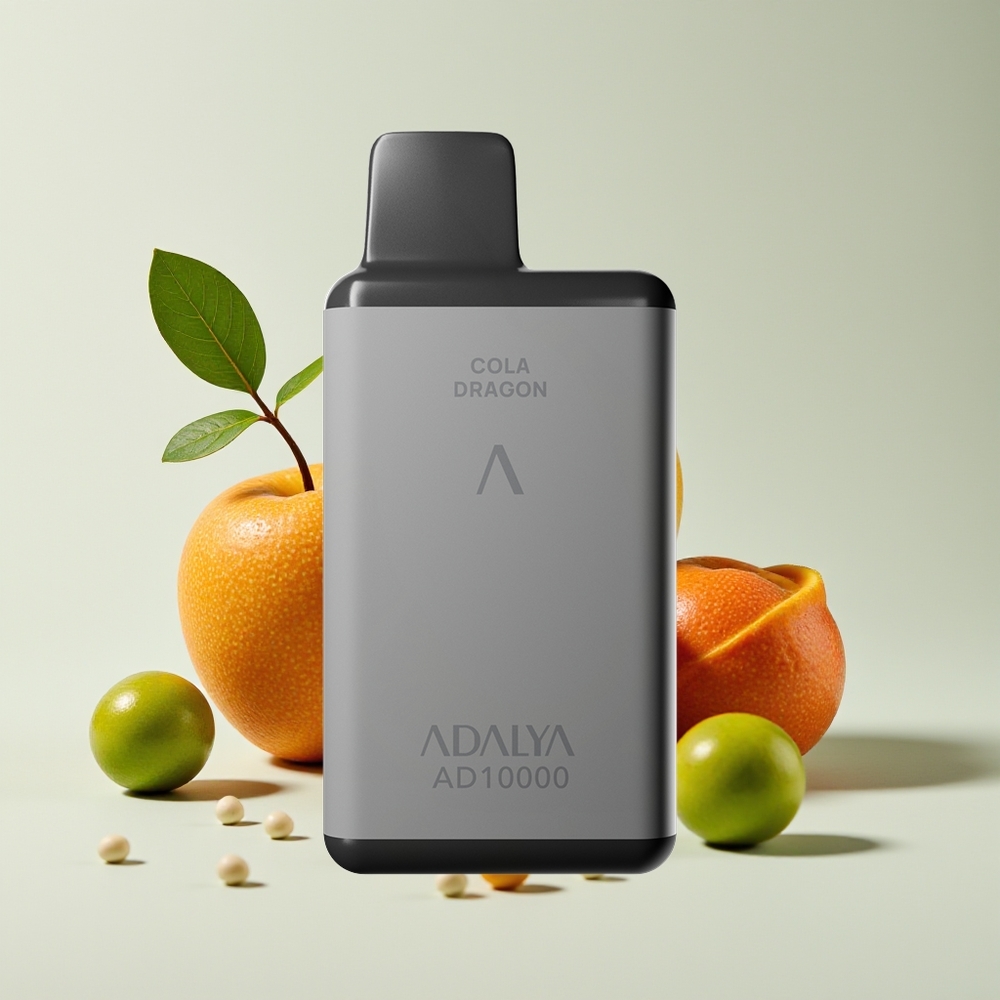 Adalya AD 10,000 Sedutan Vape Pudina Titik Kelabu Angkasa