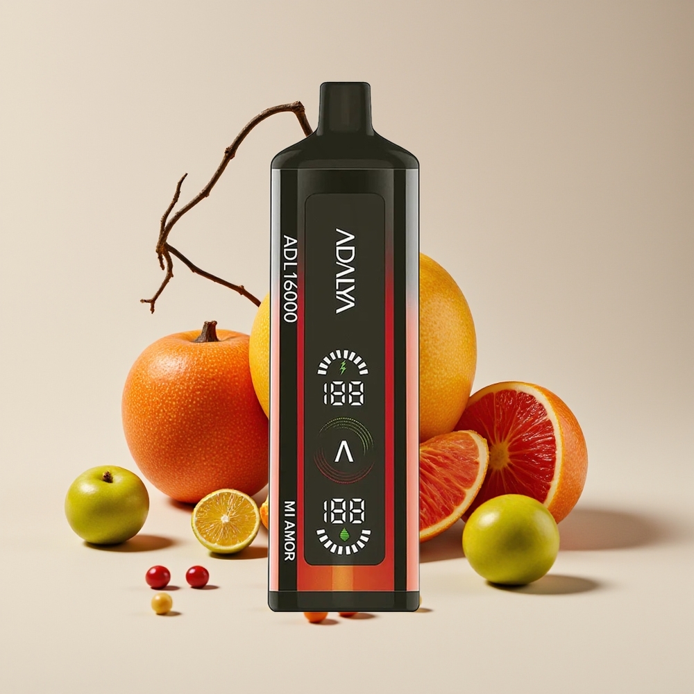 Adalya ADL 16000 PRO Puff Vape Disposable Mi Amor (Tiga Warna Gradien)