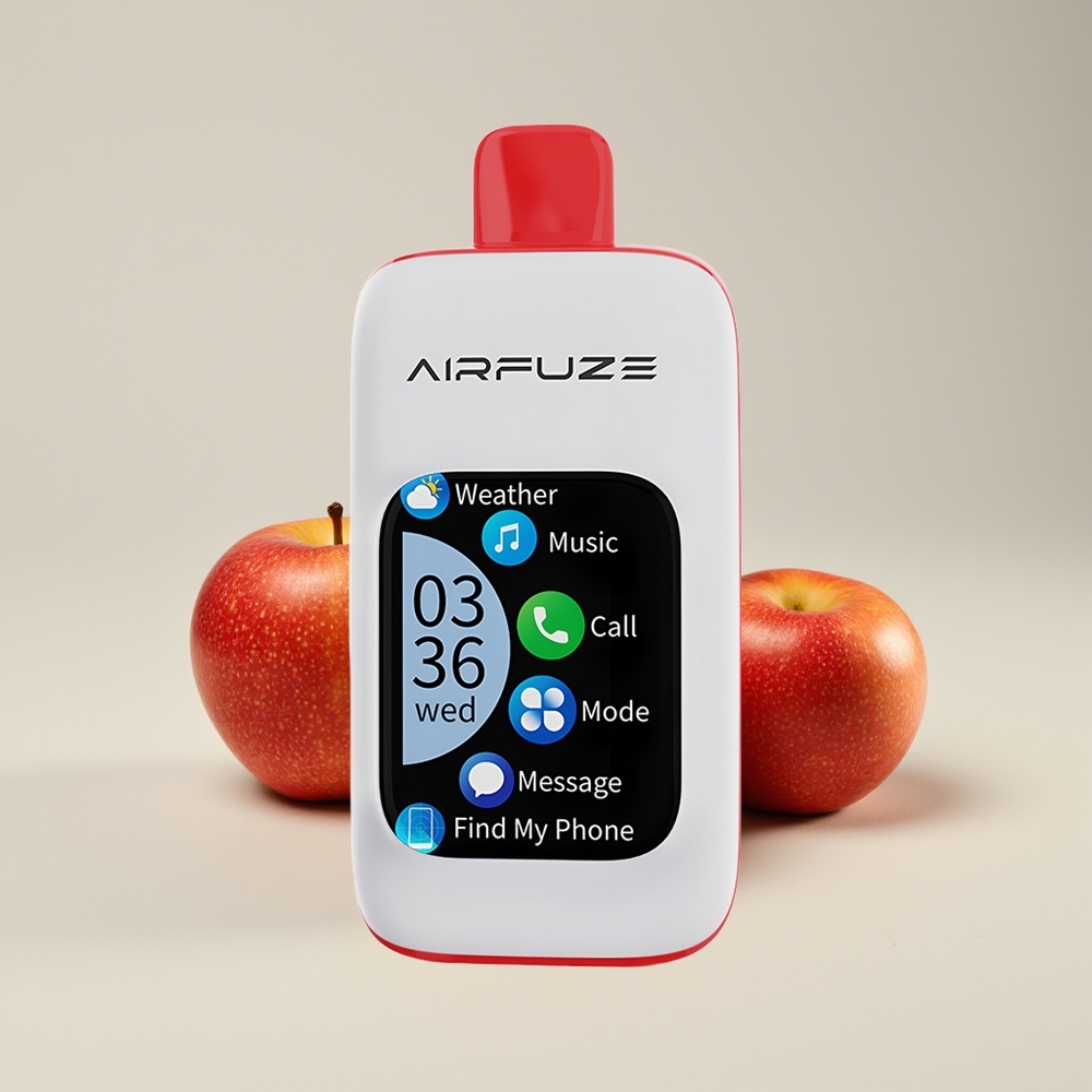 AirFuze Smart 30000 Hisap Pod Pakai Buang Epal Tiga Kali TFT 2.01" 900mAh Jenis-C 5%