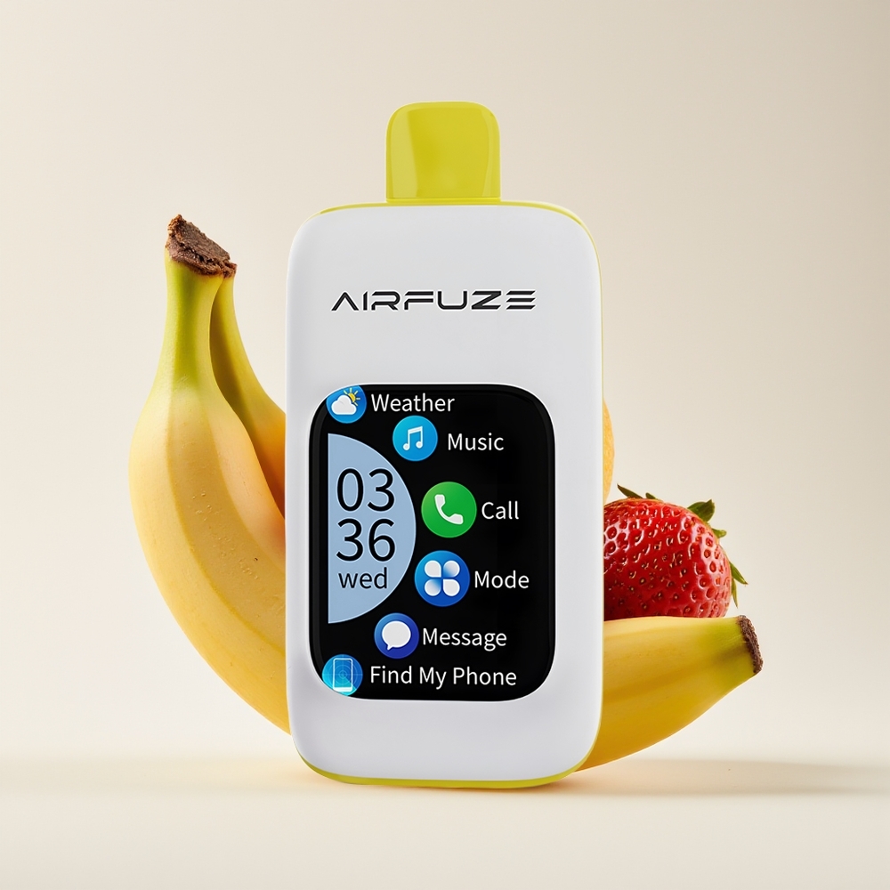 AirFuze Smart 30000 Sedutan Pod Strawberry Pisang TFT Touch Screen Type-C 900mAh