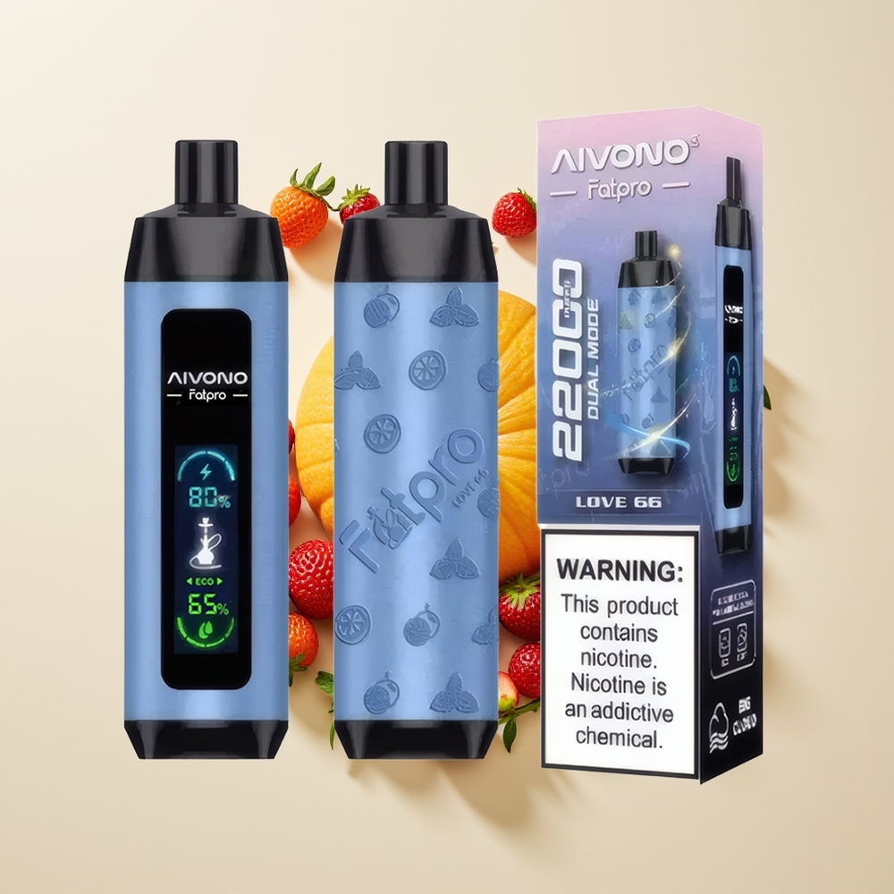 Aivono Aim Fatpro 22000 Hisap Cinta 66 Nikotin 5% Eko 28ml 10 Rasa Mesh 0.6 Ohm