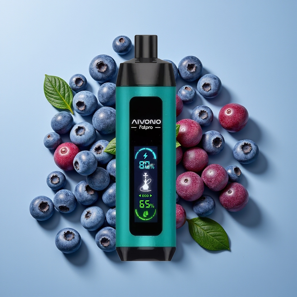 Aivono Aim Fatpro 22000 Puff Rechargeable 28ml E-liquid 0.6 ohm Mesh Coil Dual Modes Bluberry Pistol