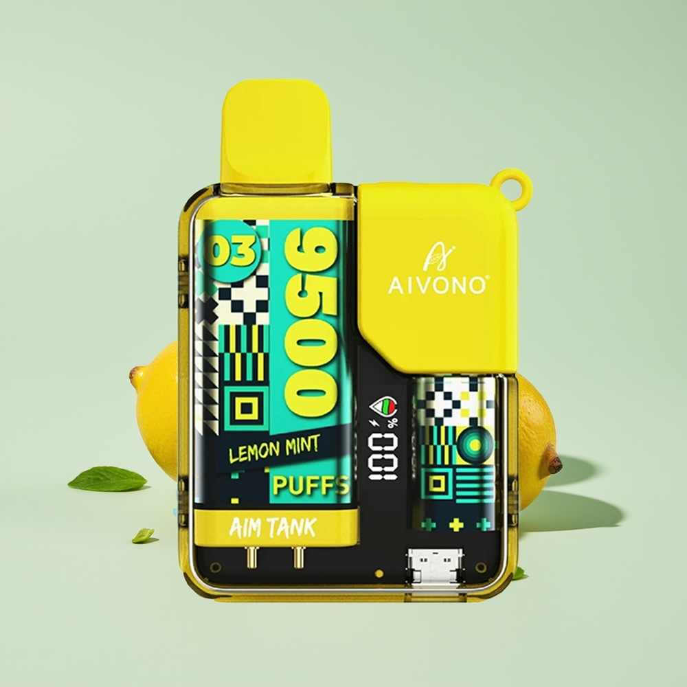 Aivono Aim-Tank 9500 Hisap Vape Limau Pudina