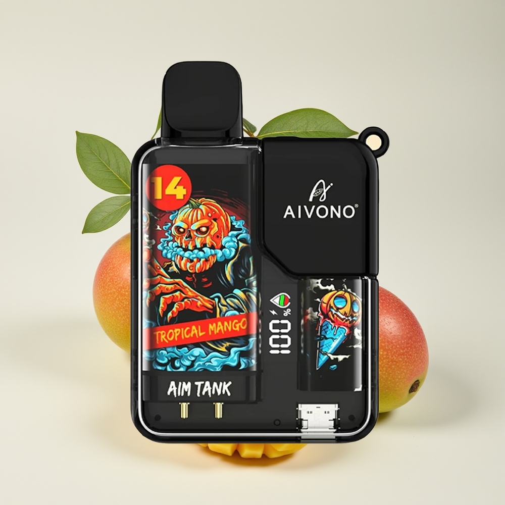Aivono Aim-Tank 9500 Puff 18ml 650mAh LCD 1.2ohm Manga Tropika