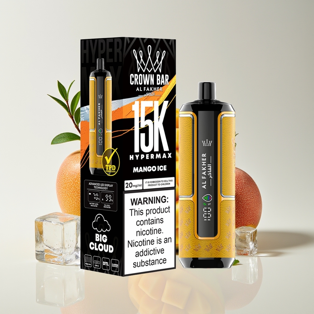 Al Fakher Crown Bar 15K Hypermax 22ml 600mAh Mangga Ais