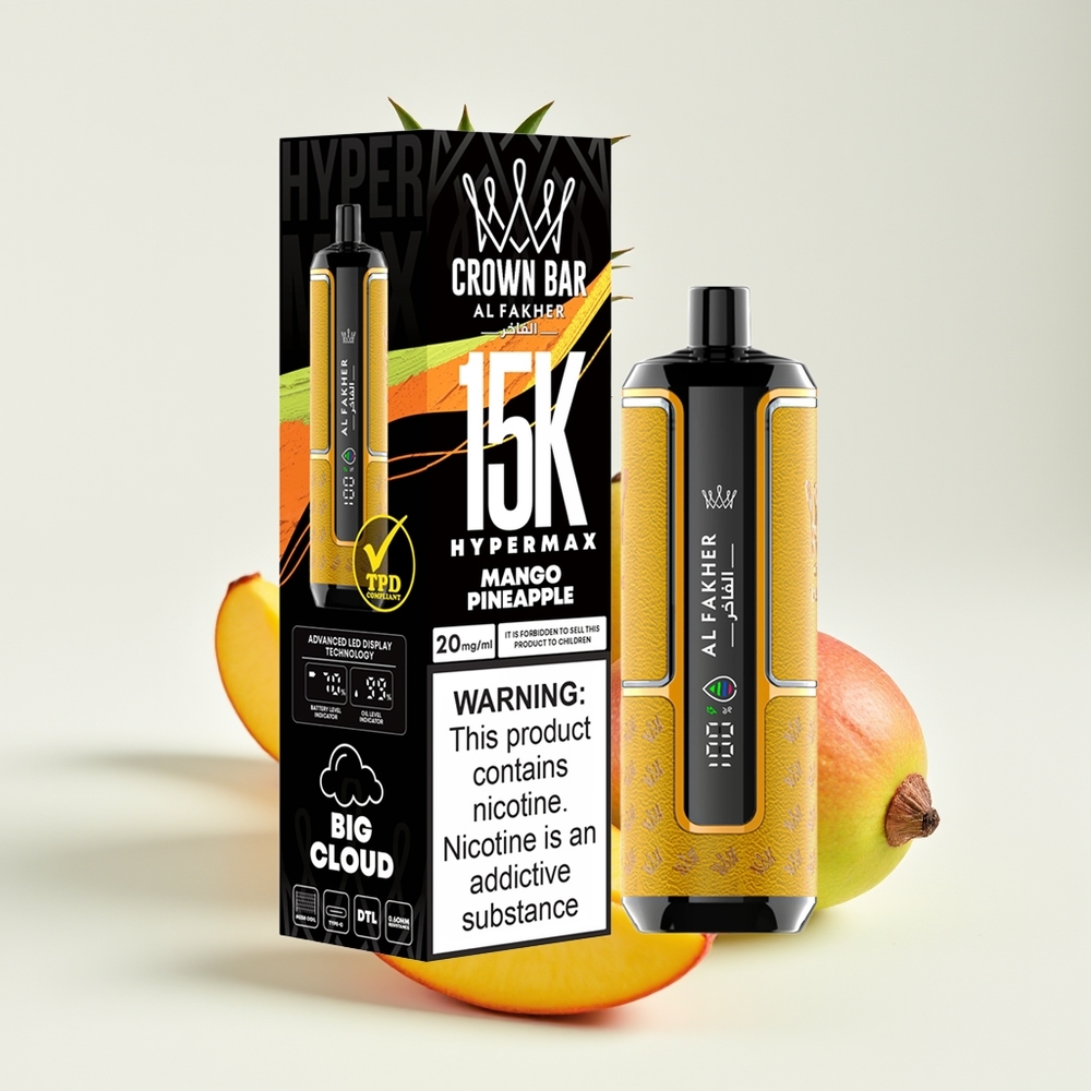 Al Fakher Crown Bar 15K Hypermax Kit Mangga Nanas