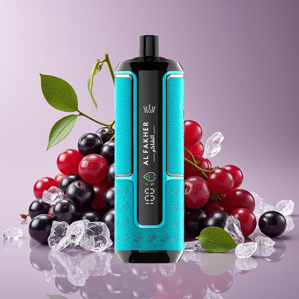 Al Fakher Crown Bar 15K Hypermax Kit Vape Pakai Buang Blackcurrant Ais