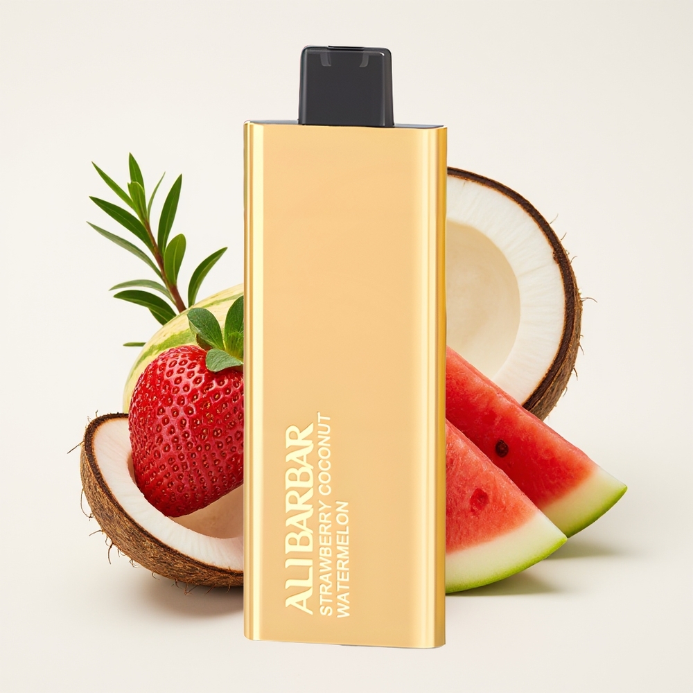 Alibarbar Pandora 7000 Puff Vape Disposable Strawberi Kelapa Tembikai