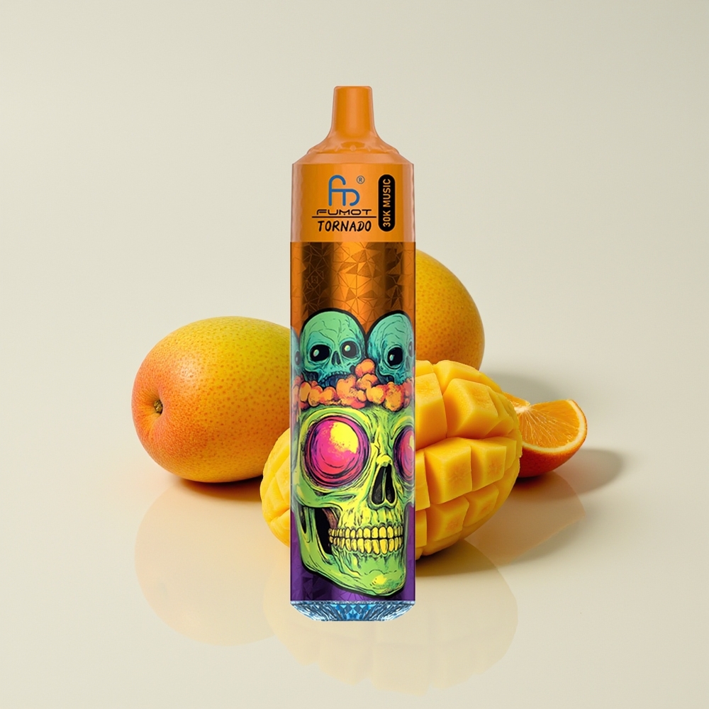 Fumot Randm Tornado 30000 Hisap Triple Mangga 30mL 5% 600mAh LED