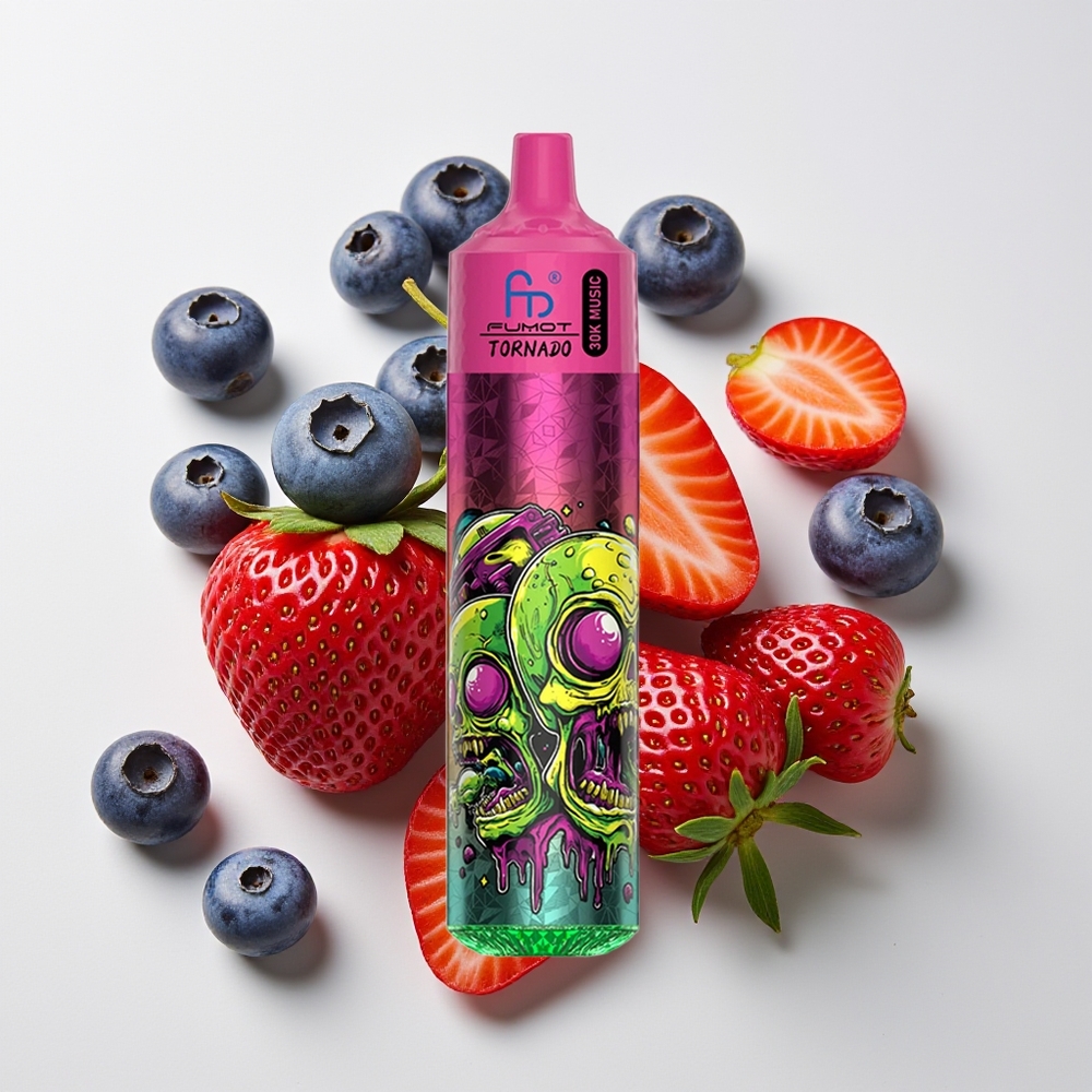 Fumot Randm Tornado 30K Hisap 30mL 5% Strawberry Blueberry (Strawberi Bluberi)