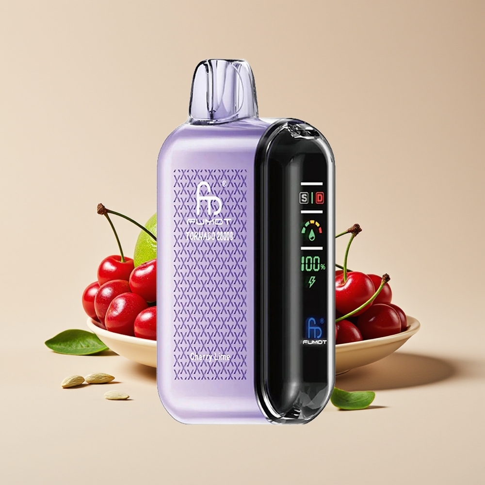Fumot Tornado 20000 Hisap Ceri Kapur Dual Mesh Coil Smart Display