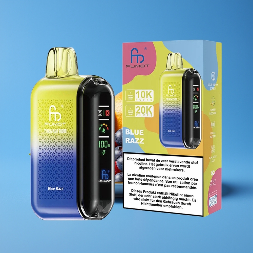 Fumot Tornado 20000 Hisap Dual Mesh Blue Razz