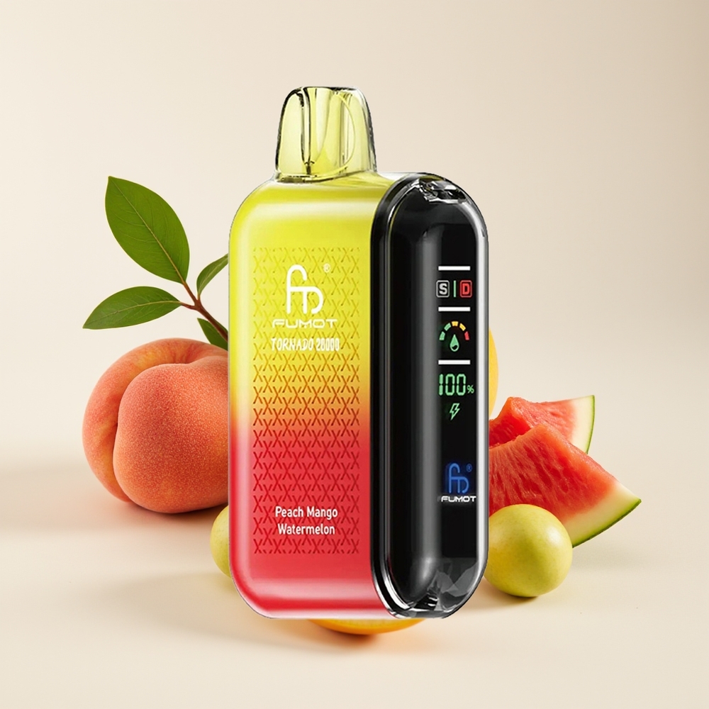 Fumot Tornado 20000 Puff Dual Mesh 20ml 850mAh Papaya Mangga Tembikai
