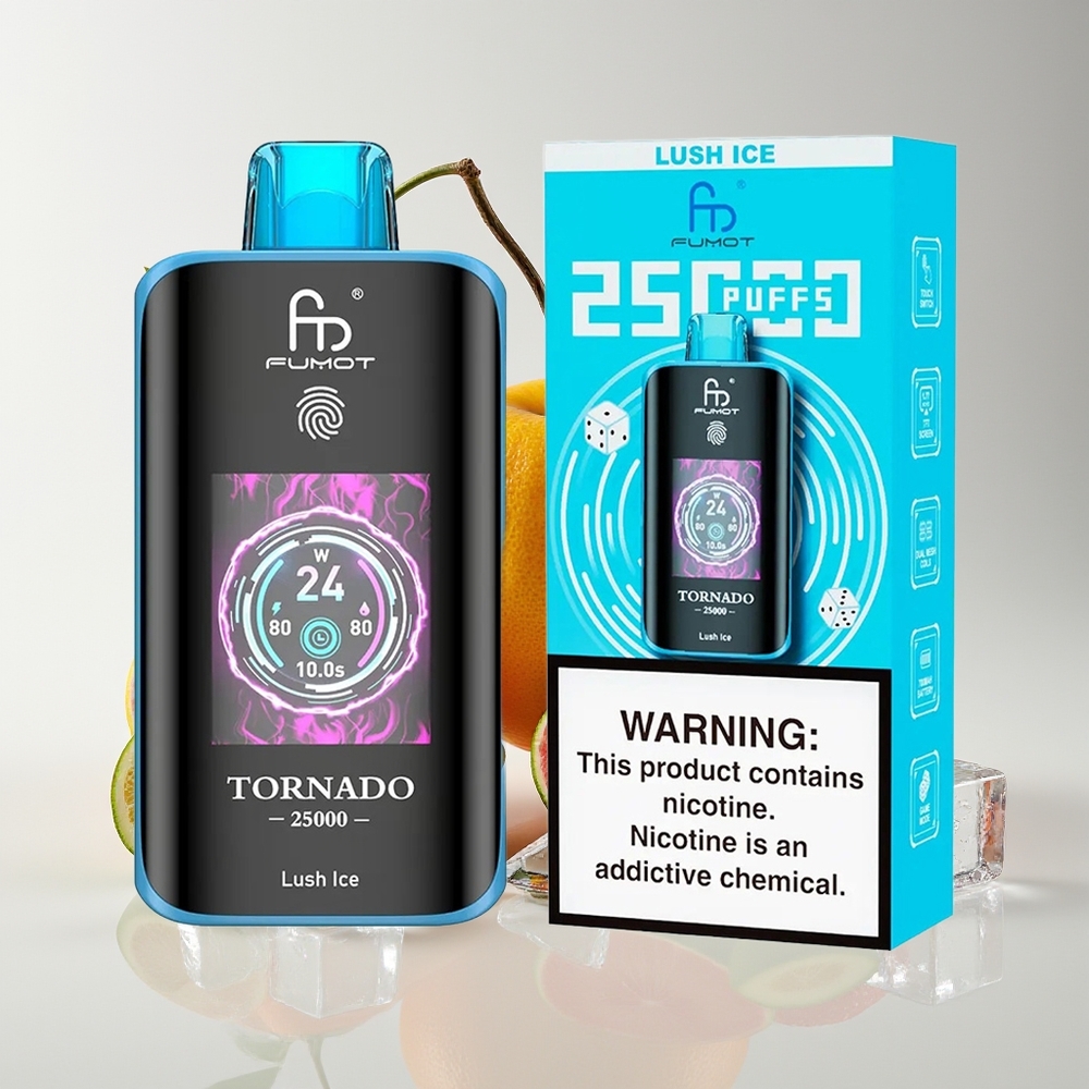 Fumot Tornado 25000 Hisap Skrin HD Bateri 700mAh Ais Lembut