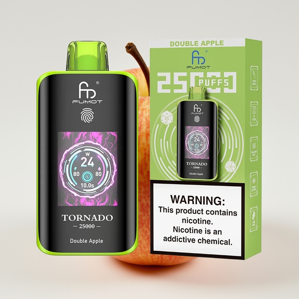 Fumot Tornado 25000 Hisap Skrin HD Bateri 700mAh Epal Dua