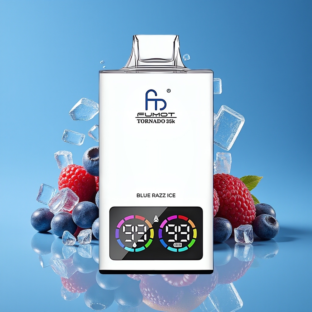 Fumot Tornado 35K 700MAH USB-C Biru Razz Ais
