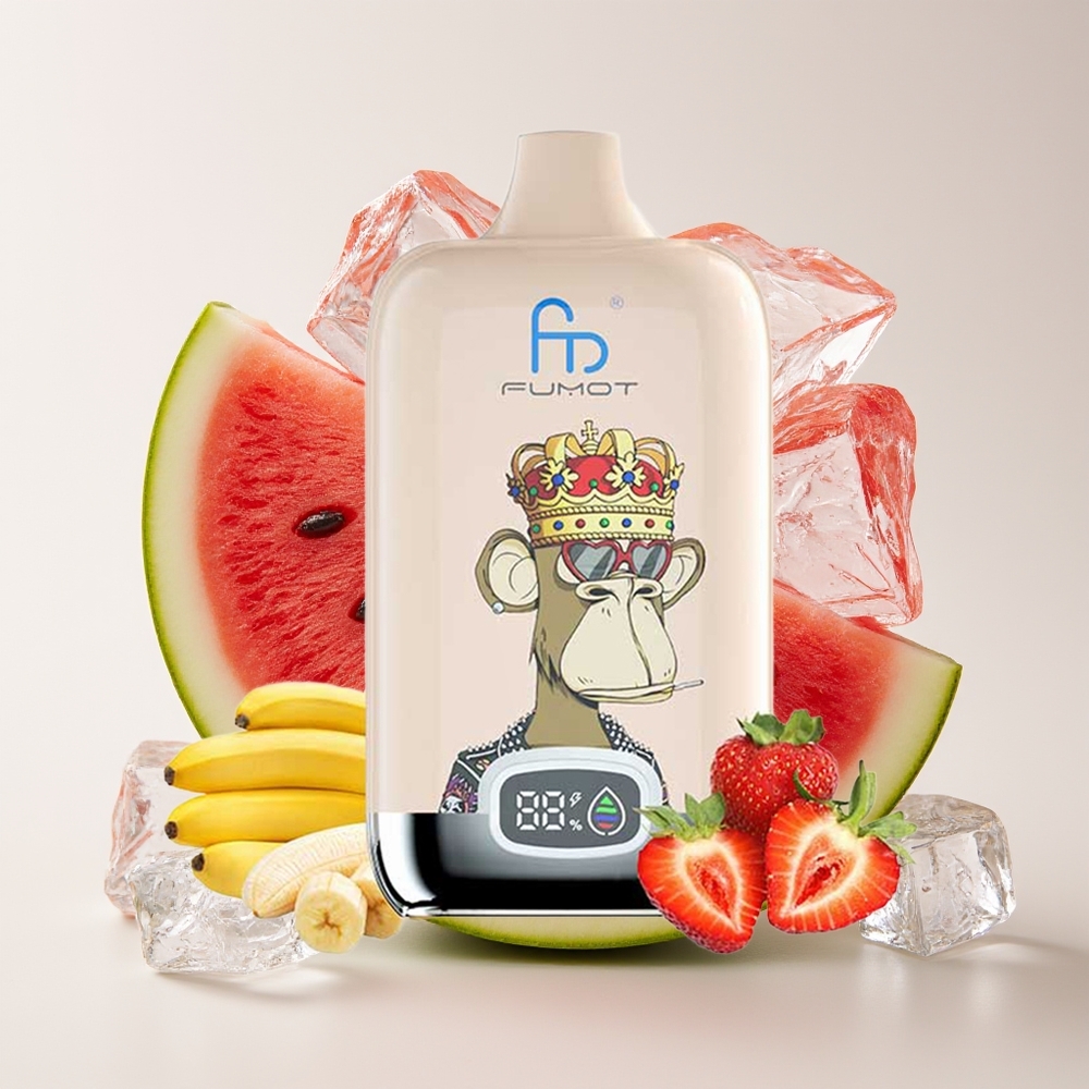 Fumot Tornado Digital Box 12000 Hisap Vape Tembikai Ais Digital Box