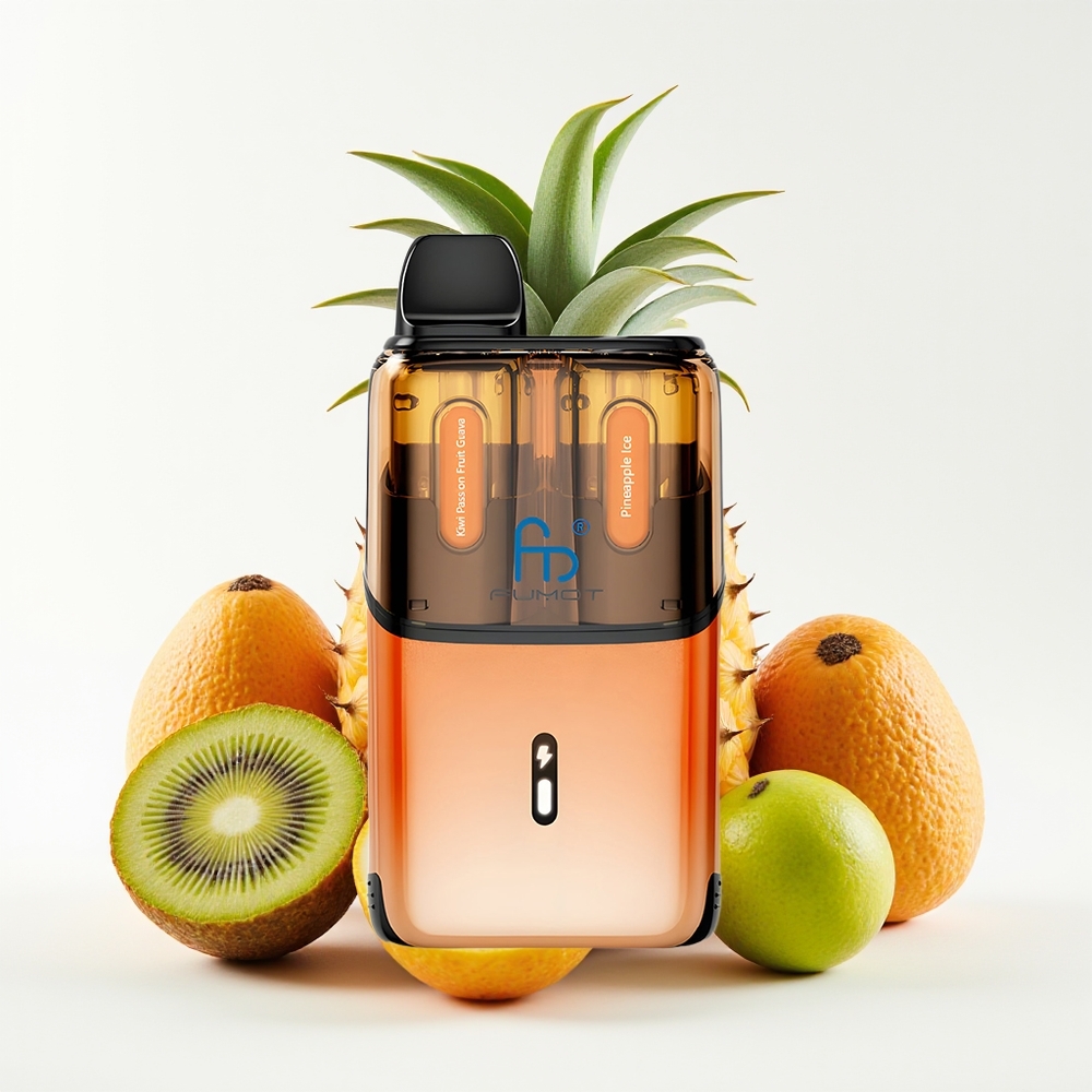 Fumot Ultra T32000 32000 Hisap Vape Buah Naga Markisa Jambu - Nanas Ais dengan 800mAh 24ml Type-C Mesh Coil 20mg