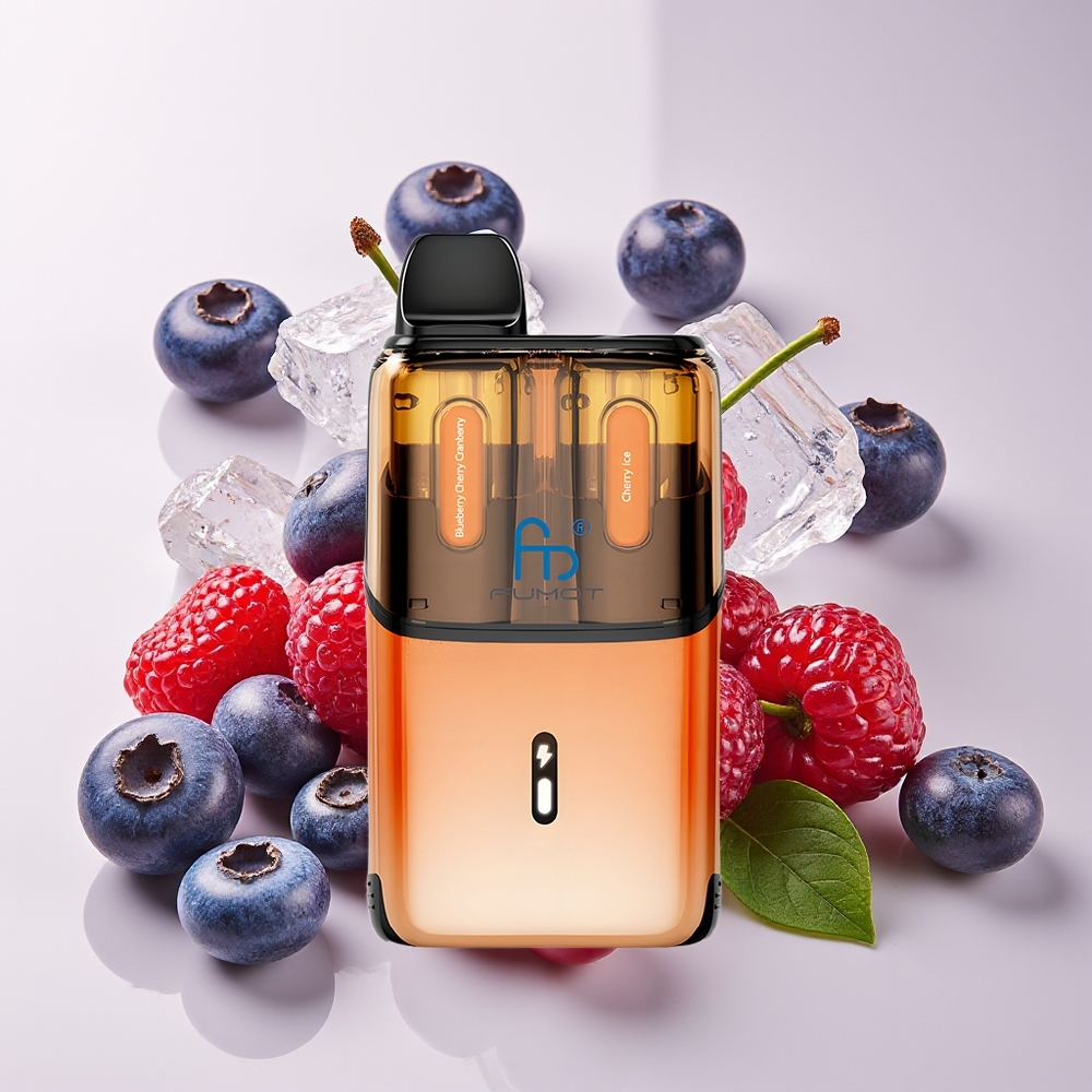 Fumot Ultra T32000 32K Puff 800mAh 24ml Type-C Biru Ceri Kranberi - Ceri Ais