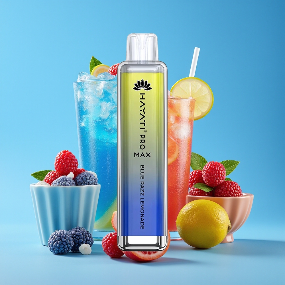 Hayati Pro Max 4000 Hisap Vape Biru Razz Limau
