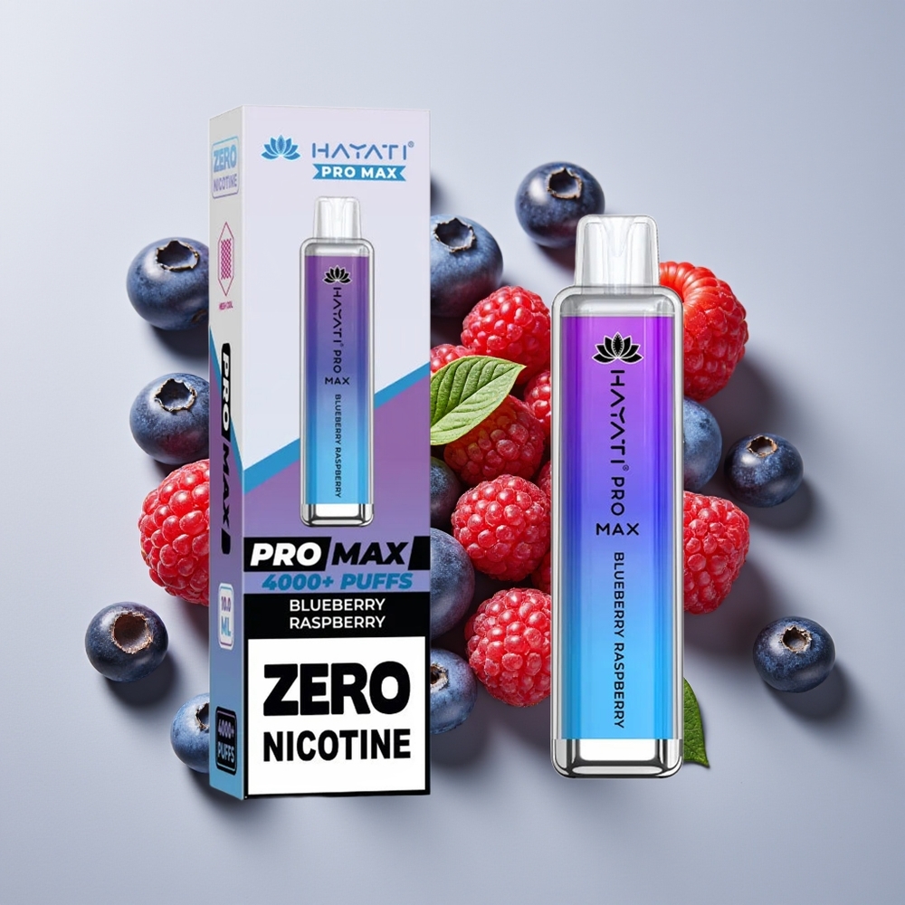 Hayati Pro Max 4000 Hisap Vape Disposable Bluberi Raspberi TPD-Compliance LED 1400mAh