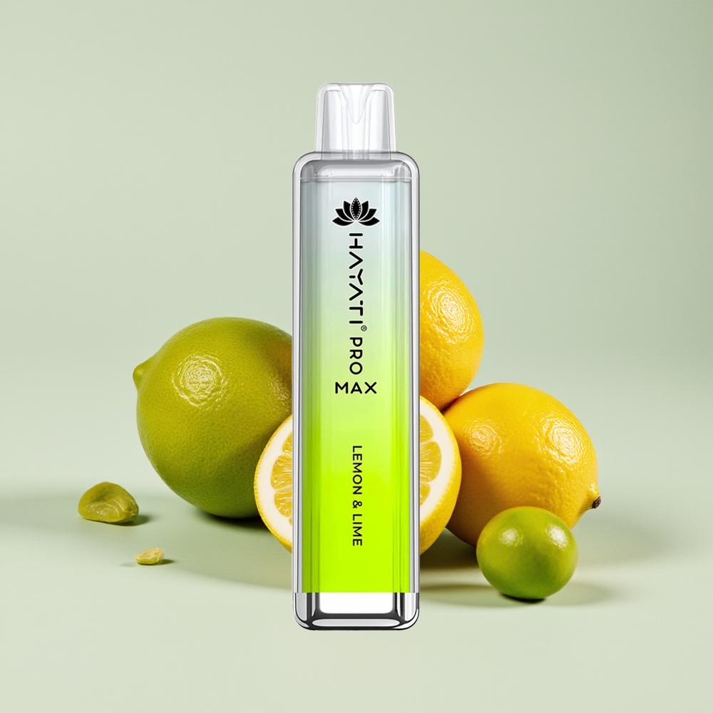 Hayati Pro Max 4000 Hisap Vape Disposable Limau & Limau Nipis TPD-Compliance 2ml/10ml 1400mAh LED Kristal