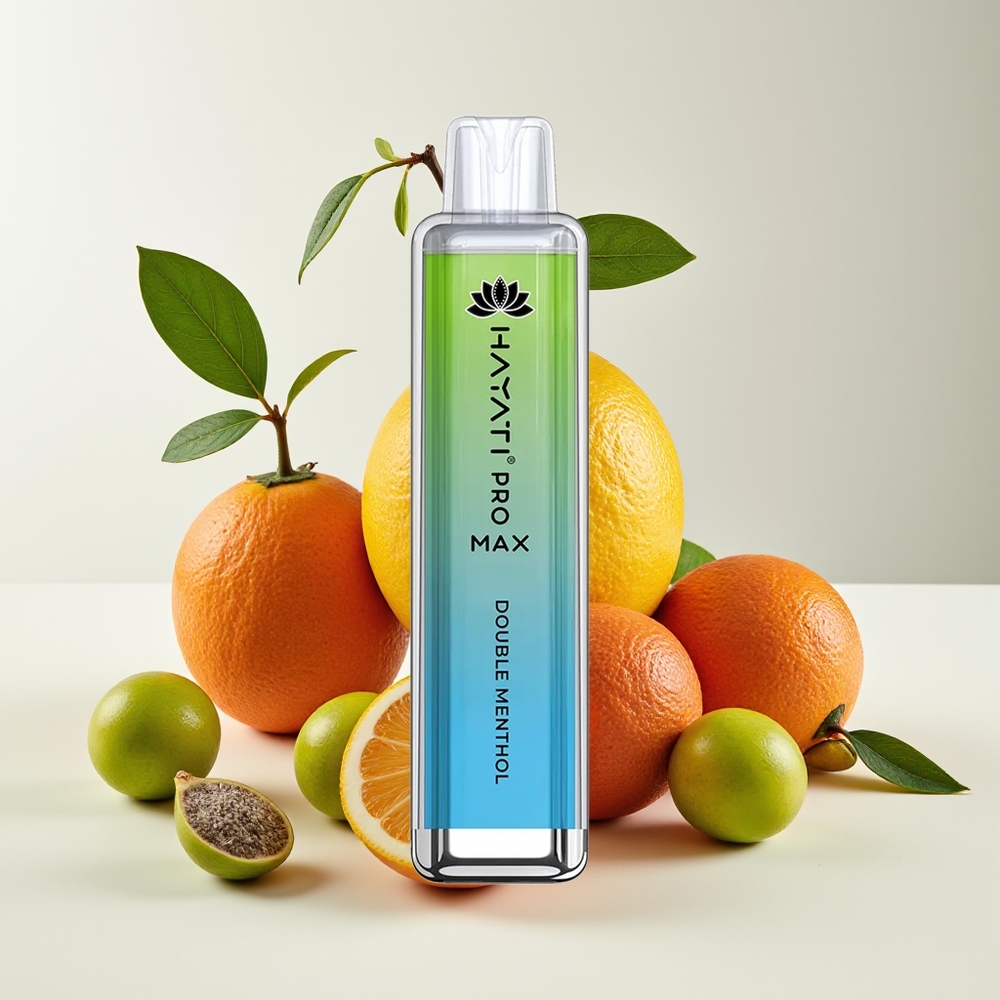 Hayati Pro Max 4000 Hisap Vape Disposable Menthol Berganda Rechargeable 1400mAh