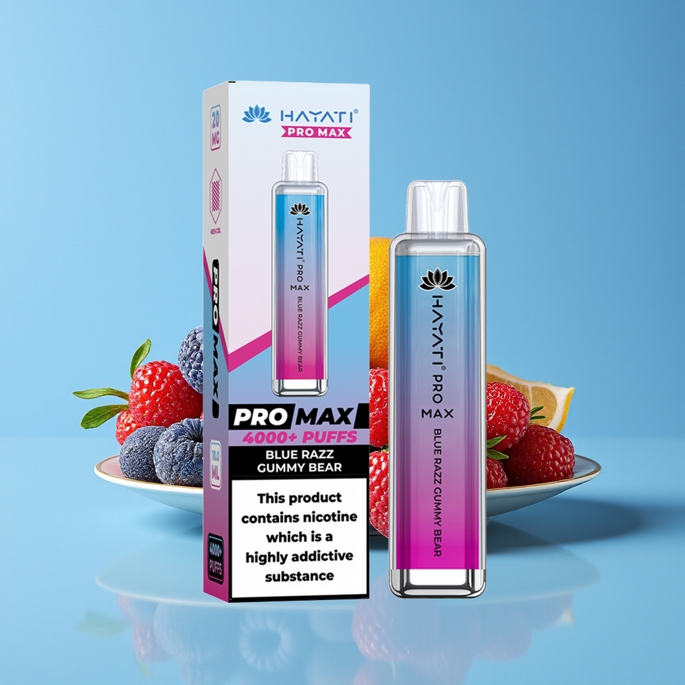 Hayati Pro Max 4000 Hisap Vape Gula-Gula Biru Razz