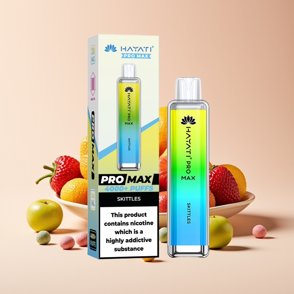 Hayati Pro Max 4000 Hisap Vape Gula-Gula Boleh Dicas dengan LED dan TPD-Compliance
