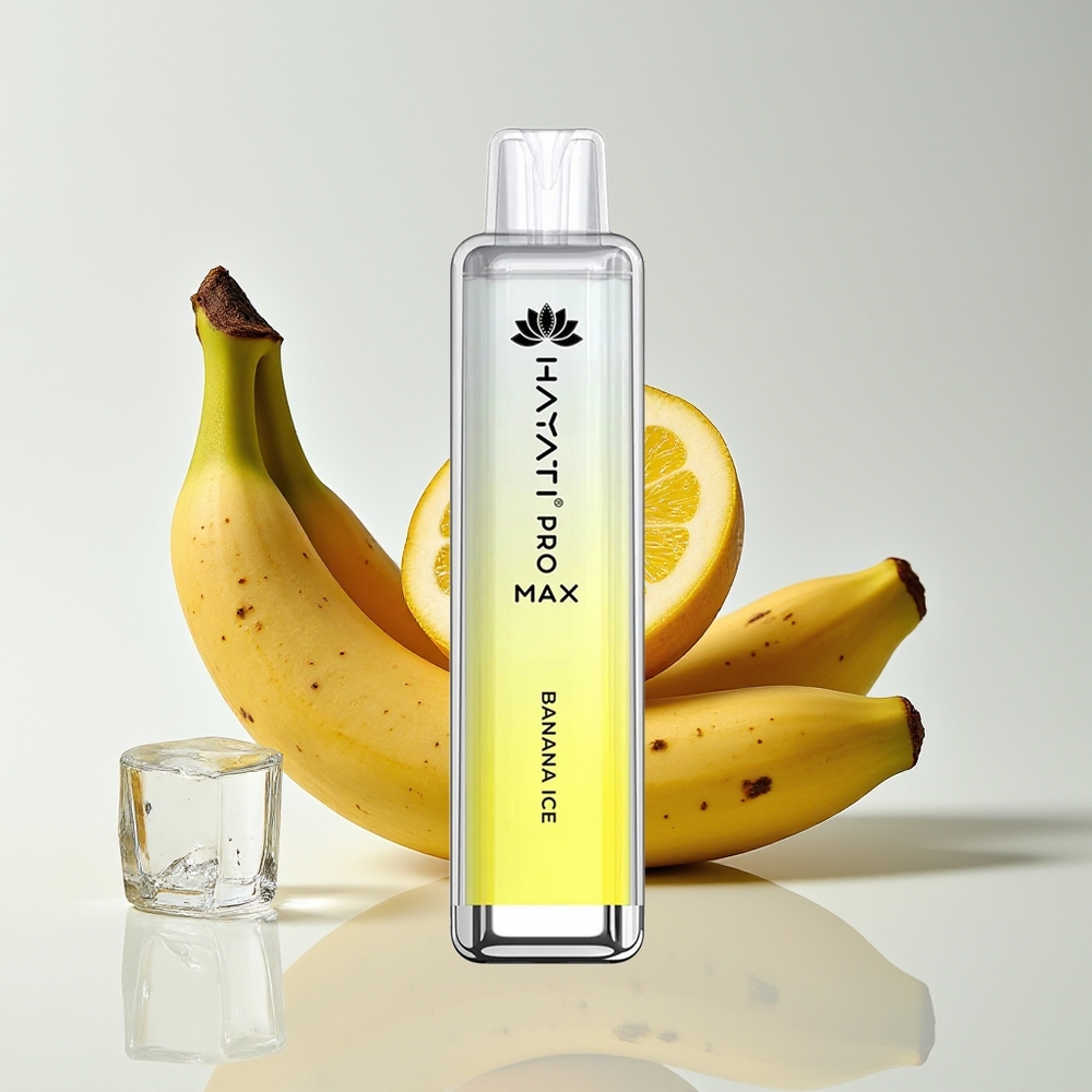 Hayati Pro Max 4000 Hisap Vape Pisang Ais Rechargeable TPD-Compliance 5% Nikotin 1400mAh LED