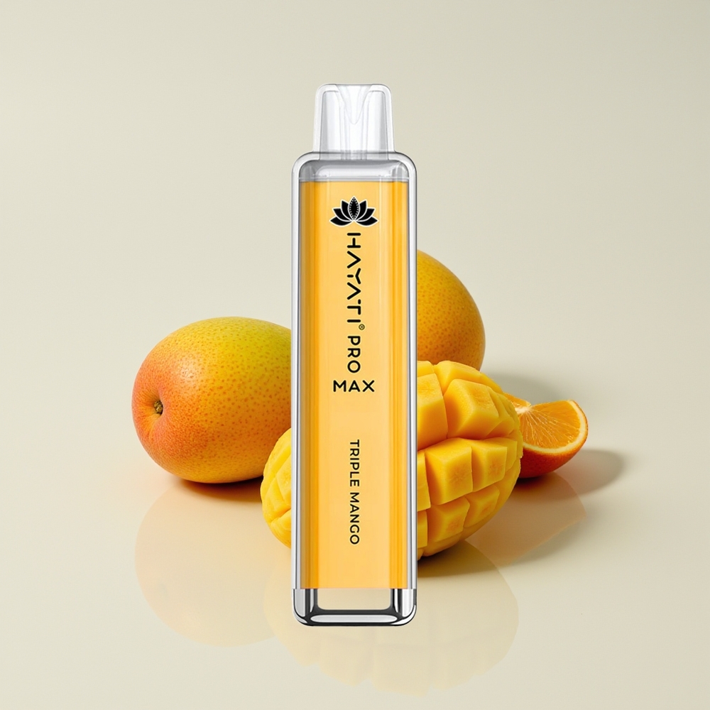 Hayati Pro Max 4000 Hisap Vape Tiga Mangga Rechargeable 1400mAh LED Kristal