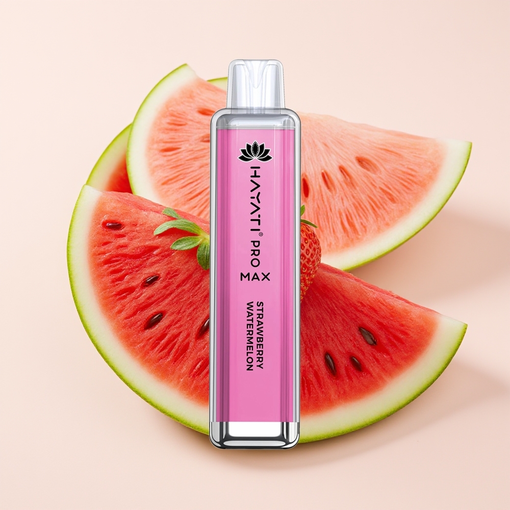 Hayati Pro Max 4000 Sedutan Vape Pakai Buang Strawberry Tembikai