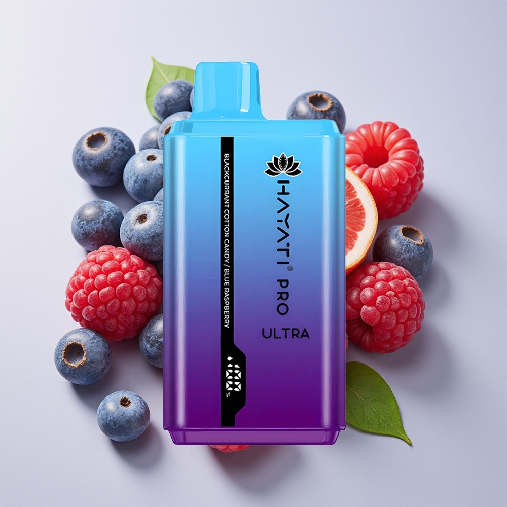 Hayati Pro Ultra 15000 Hisap Hitam Kismis Gula Kapas Raspberry Biru