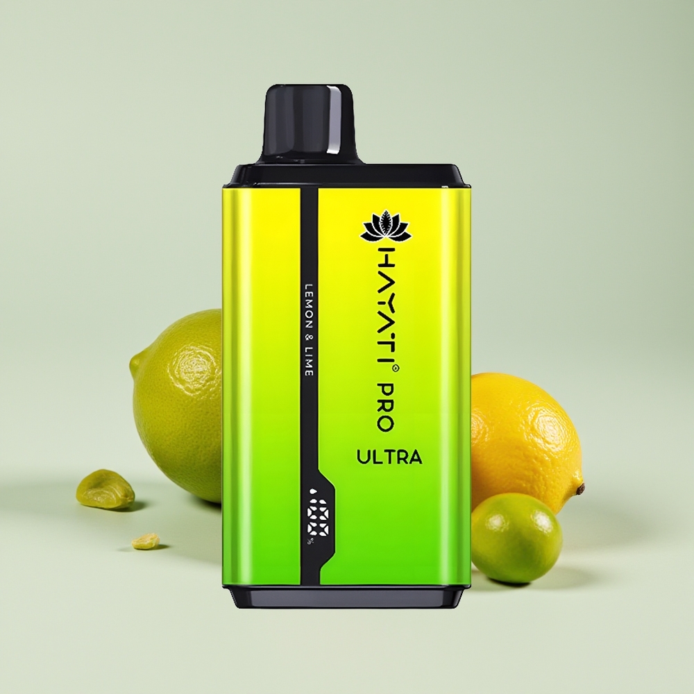 Hayati Pro Ultra 15000 Hisap Kapasiti E-Cecair 2 12ml Kekuatan Nikotin 2% Perisa Limau & Limau Nipis