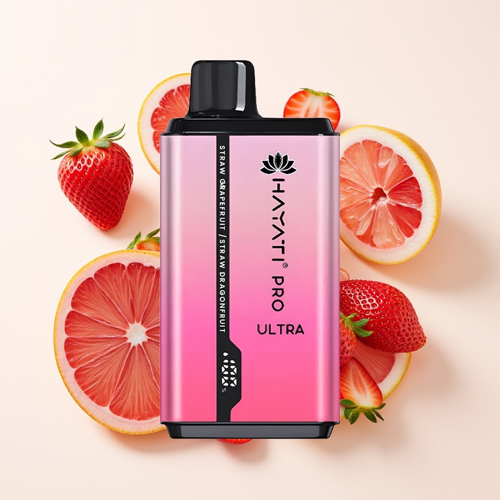 Hayati Pro Ultra 15000 Hisap Strawberry Grapefruit Strawberry Dragonfruit 850mAh 2 12ml 2% 49 Rasa