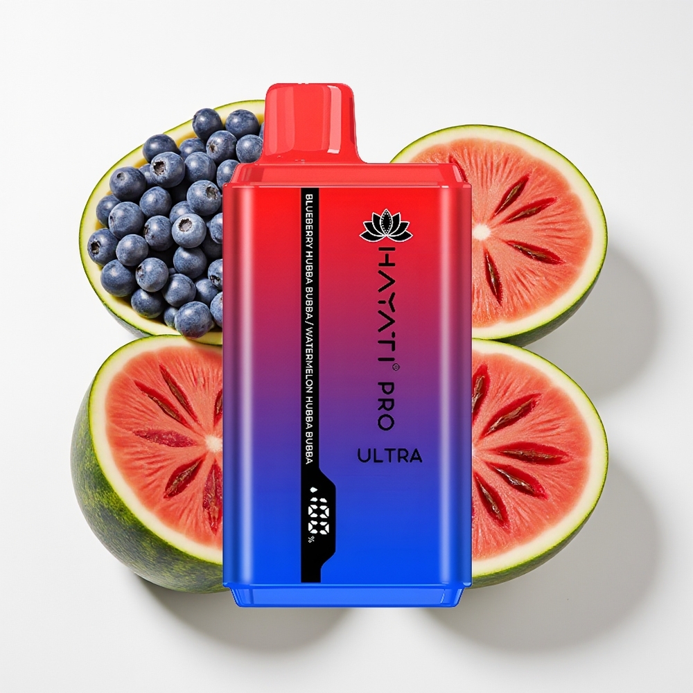 Hayati Pro Ultra 15000 Puff Bluberi Hubba Bubba Tembikai Hubba Bubba