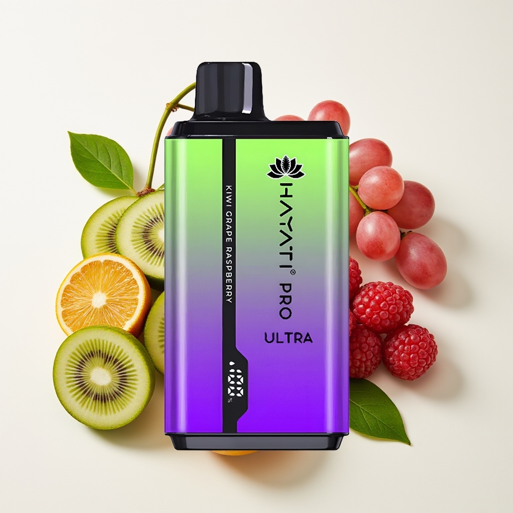 Hayati Pro Ultra 15000 Puff Kiwi Anggur Raspberi