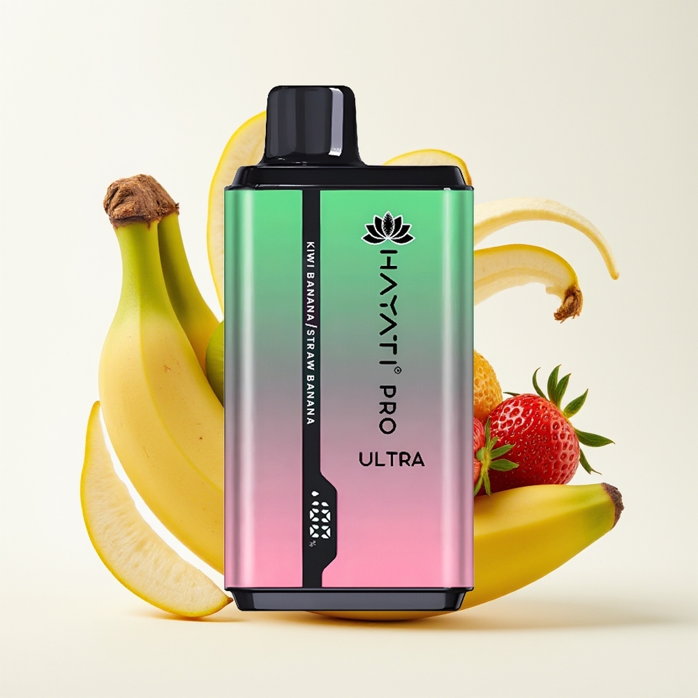 Hayati Pro Ultra 15000 Puff Kiwi Pisang Strawberi Pisang