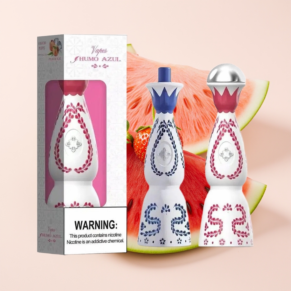 HUMO Azul 15000 Puff E-Cair Praisi 20mL 5% Nikotin Strawberry Tembikai
