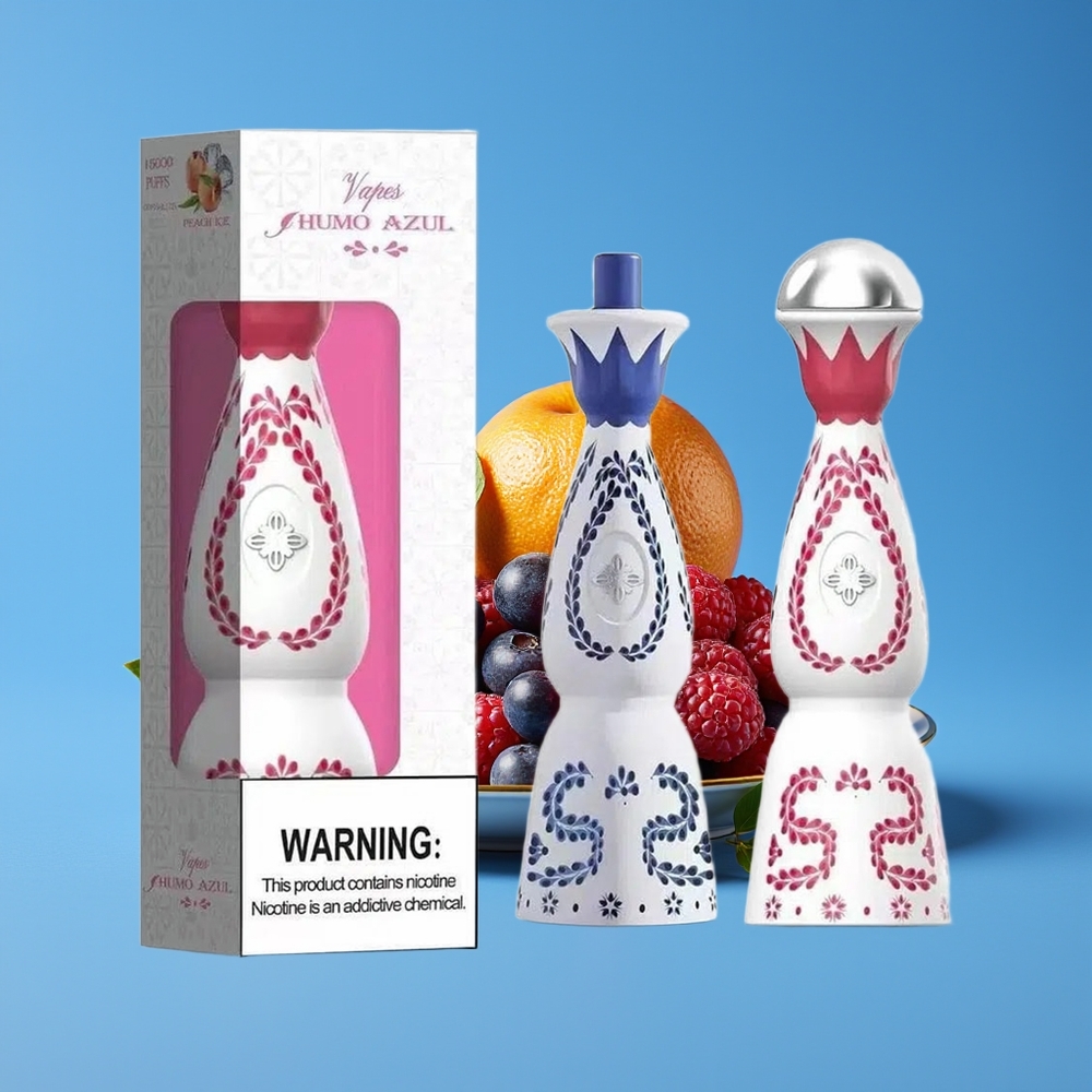 HUMO Azul 15000 Tarikan 20mL 5% Nikotin USB-C Biru Razz Beruang