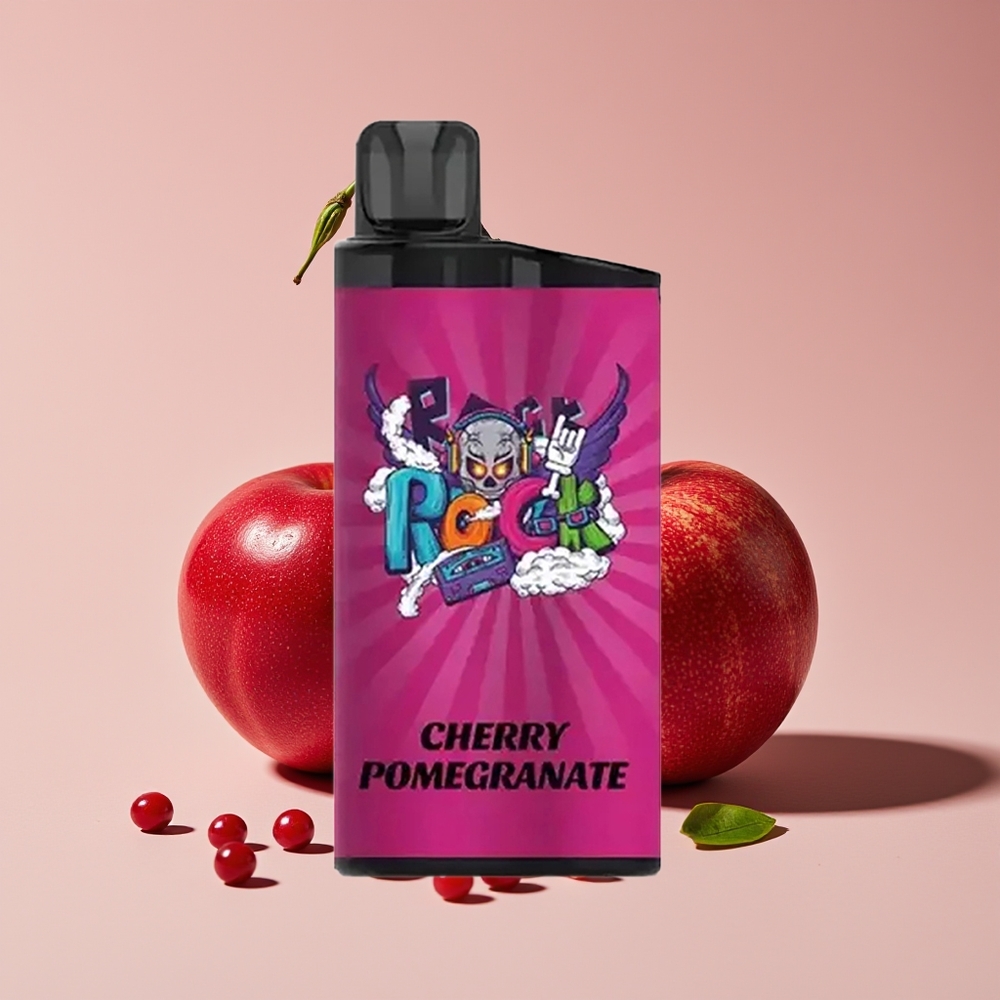 IGET Bar 3500 Puff Vape Disposable Ceri Delima Bateri 1400 mAh Berat 78g