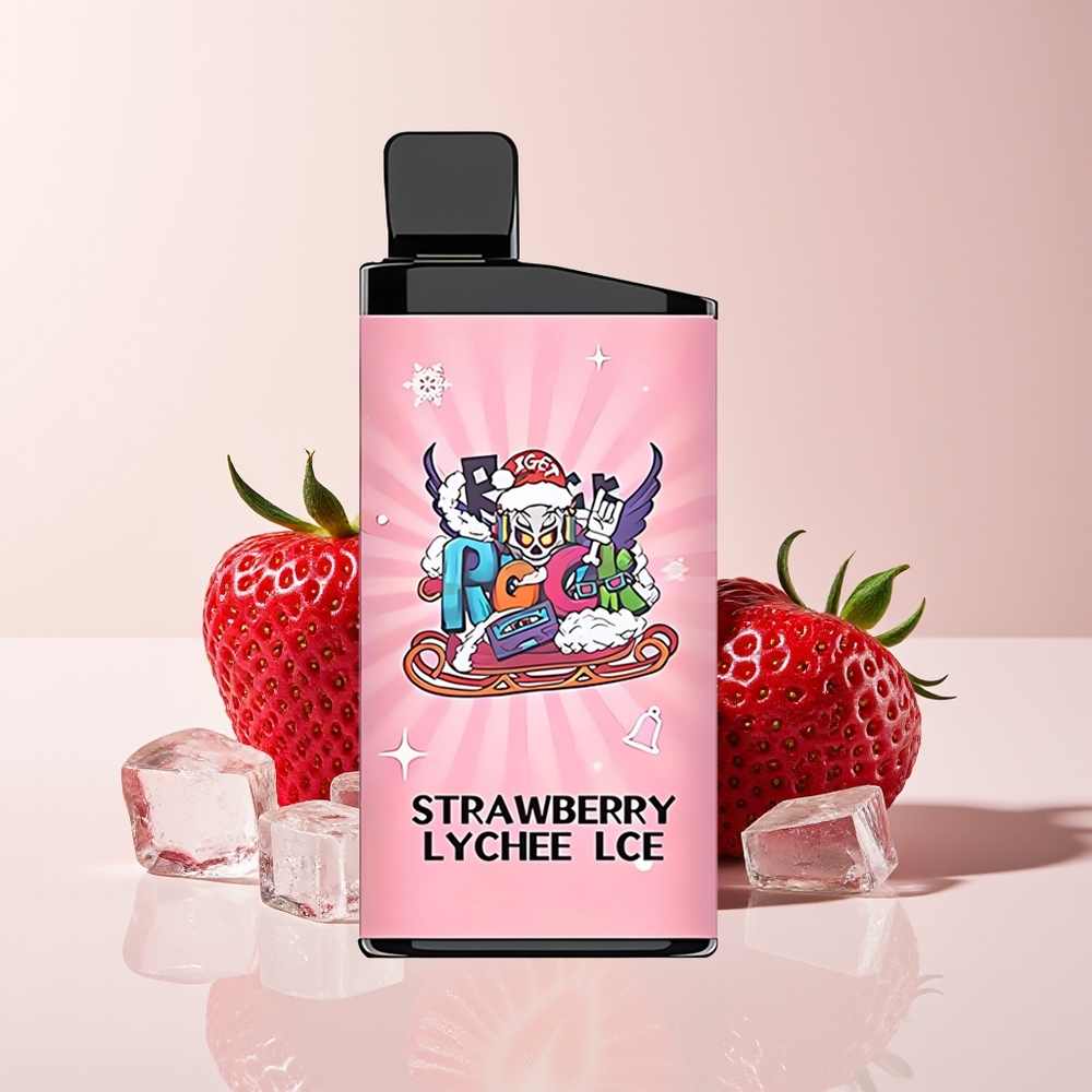 IGET Bar 3500 Puff Vape Disposable Strawberi Lychee Ais PC+ALU 1400 mAh
