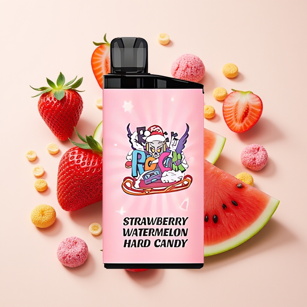 IGET Bar 3500 Puff Vape Disposable Strawberi Tembikai Gula-gula Keras PC+ALU 1400mAh