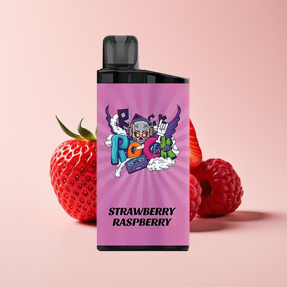 IGET Bar 3500 Puffs Strawberi Raspberi 1400mAh Mesh Coil 1.2 Ohm